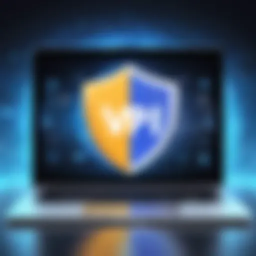 Visual representation of VPN security protocols