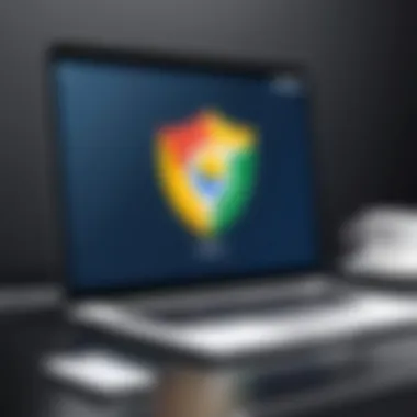 Diagram of VPN setup in Google Chrome