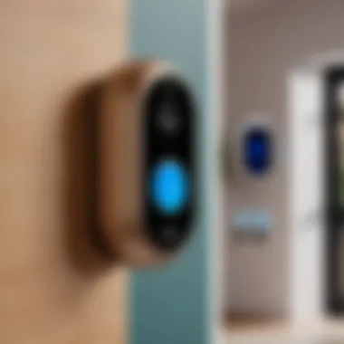 Retail store display of Nest Doorbells